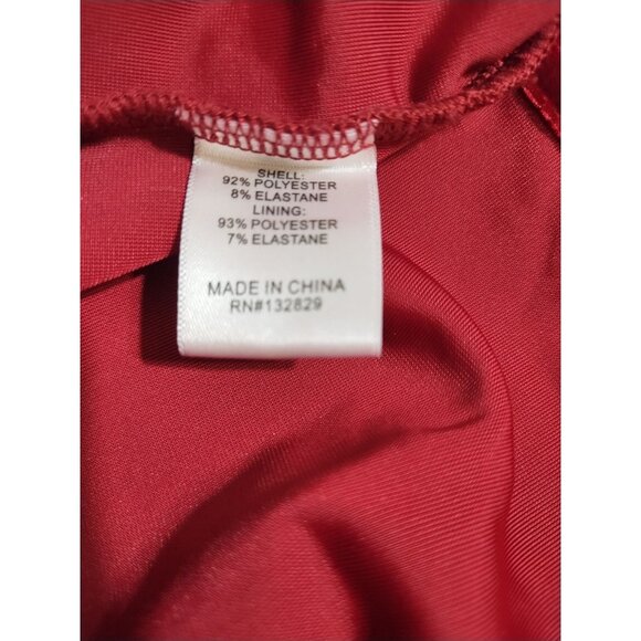 Lovers and Friends Strappy Red Velvet Midi Dress L Glam Whimsygoth - Picture 4 of 4